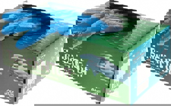 Series TouchNTuff Disposable Gloves: Size X-Large, 3.1 mil, Uncoated-Coated Nitrile, Industrial Grade, Unpowdered